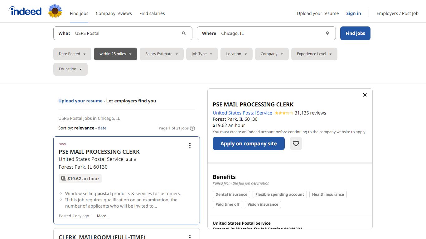 USPS Postal Jobs, Employment in Chicago, IL | Indeed.com